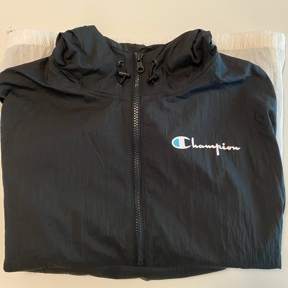 Champion 1/4 Zip Colorblock Manorak Windbreaker - Picture 3 of 4